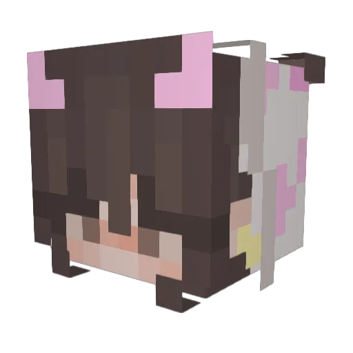 emmikewl Minecraft avatar head, 3D render