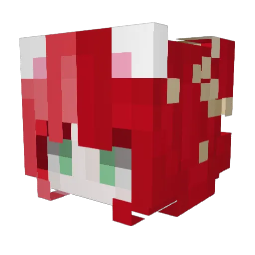 emmilemmee Minecraft avatar head, 3D render