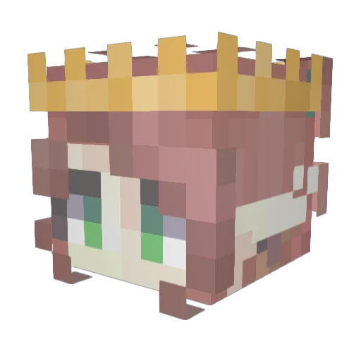 emmissavage Minecraft avatar head, 3D render