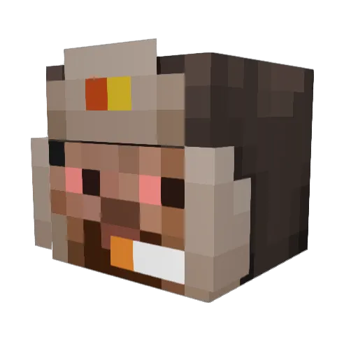 emmiwy Minecraft avatar head, 3D render