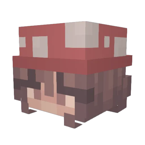 emmliy Minecraft avatar head, 3D render