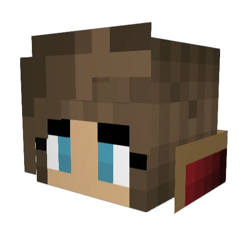 emmomdm Minecraft avatar head, 3D render