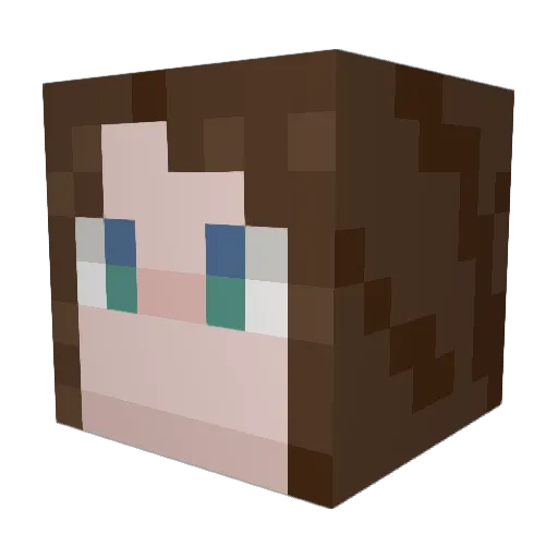 emmue18 Minecraft avatar head, 3D render