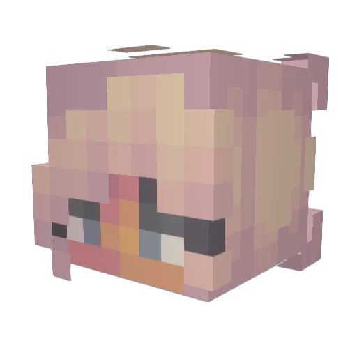 emmuhkate Minecraft avatar head, 3D render