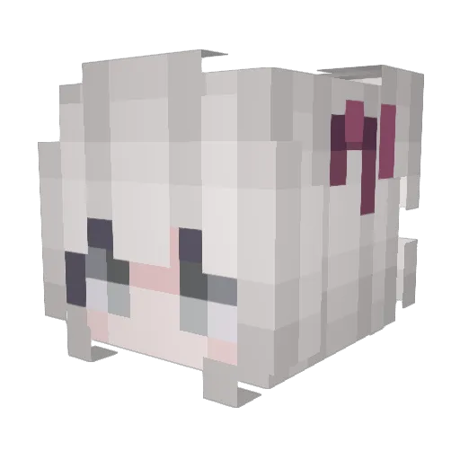 emmwactb Minecraft avatar head, 3D render