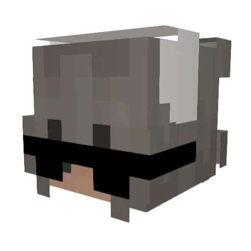 emmxx Minecraft avatar head, 3D render