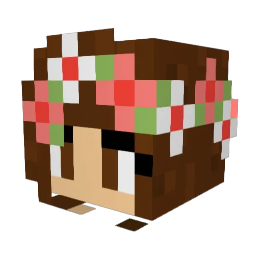 emmy22 Minecraft avatar head, 3D render