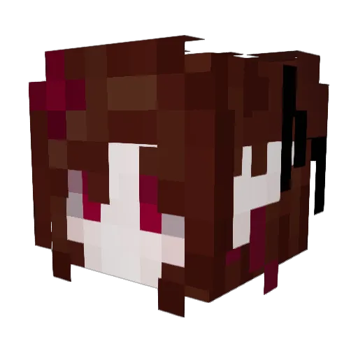 emmyythst Minecraft avatar head, 3D render