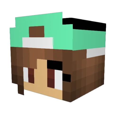emmzywemmzy Minecraft avatar head, 3D render