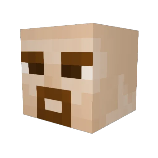 emnemenm Minecraft avatar head, 3D render