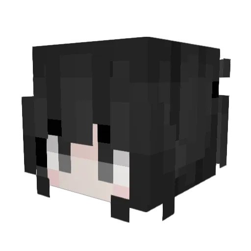 emo33_official Minecraft avatar head, 3D render