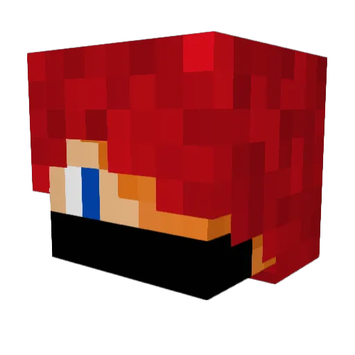 emo85 Minecraft avatar head, 3D render