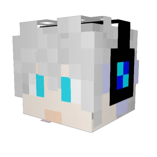 emoJake Minecraft avatar head, 3D render
