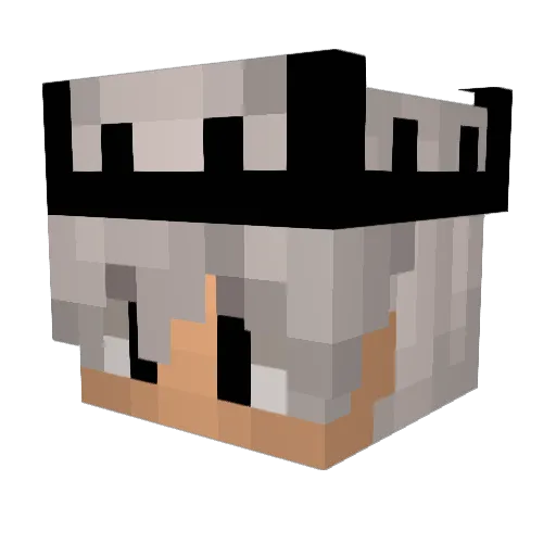 emo_xf Minecraft avatar head, 3D render