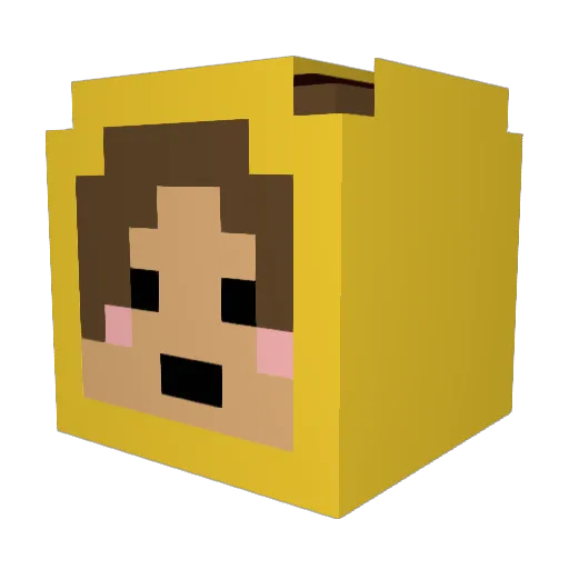 emoboylover Minecraft avatar head, 3D render
