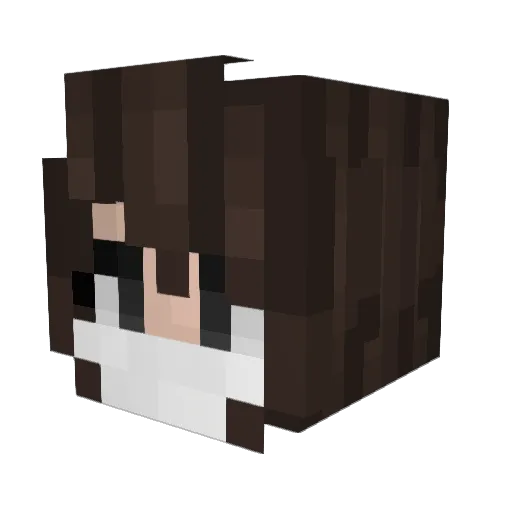 emochiqq Minecraft avatar head, 3D render