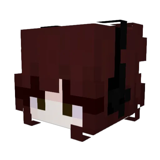 emofroggie Minecraft avatar head, 3D render