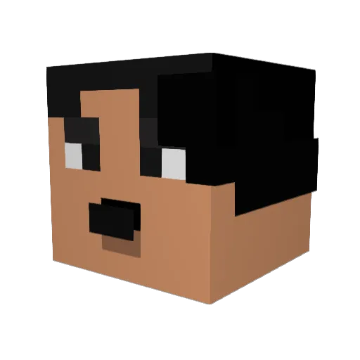 emogamerboy2219 Minecraft avatar head, 3D render