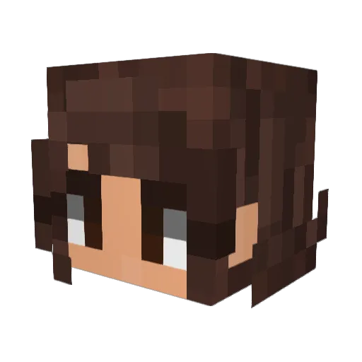 emogod123 Minecraft avatar head, 3D render