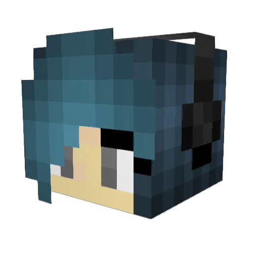 emogrrl666 Minecraft avatar head, 3D render