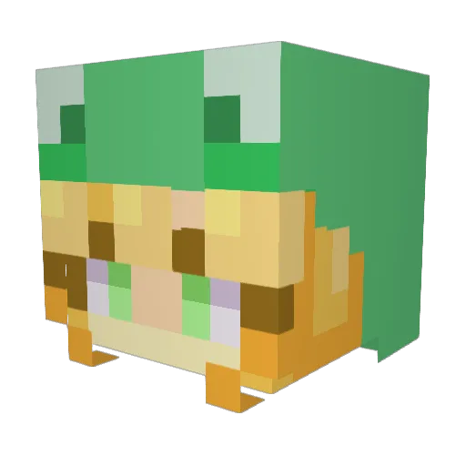 emoideee Minecraft avatar head, 3D render