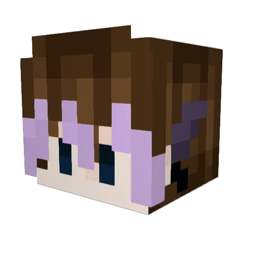emojifire1 Minecraft avatar head, 3D render