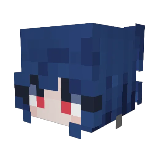 emojify Minecraft avatar head, 3D render