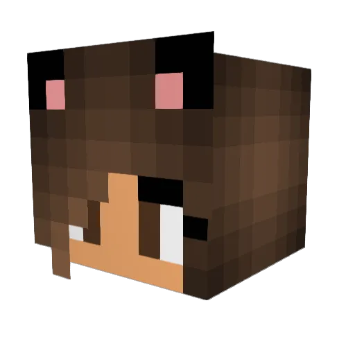 emojimylife Minecraft avatar head, 3D render