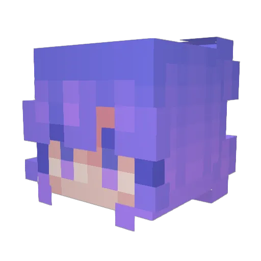emokitten00 Minecraft avatar head, 3D render