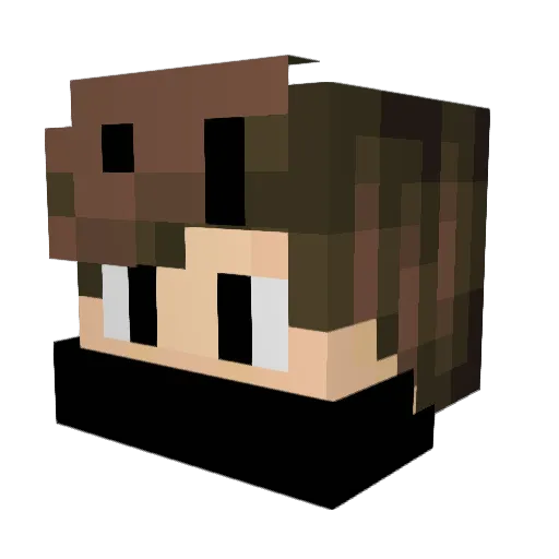 emonk0 Minecraft avatar head, 3D render