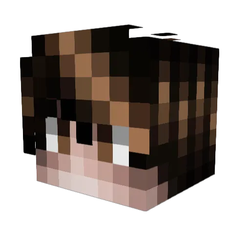 emooosh Minecraft avatar head, 3D render