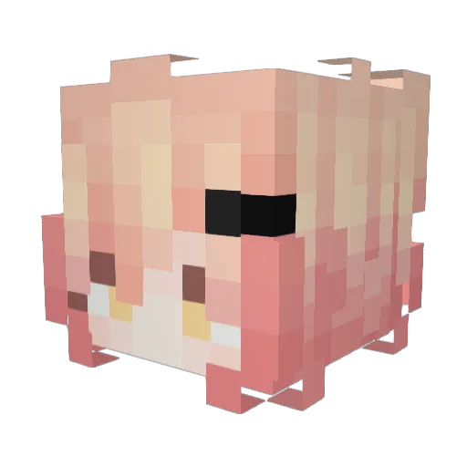 emoprincess238 Minecraft avatar head, 3D render