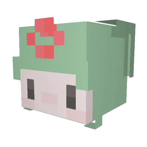 emosnoopers Minecraft avatar head, 3D render