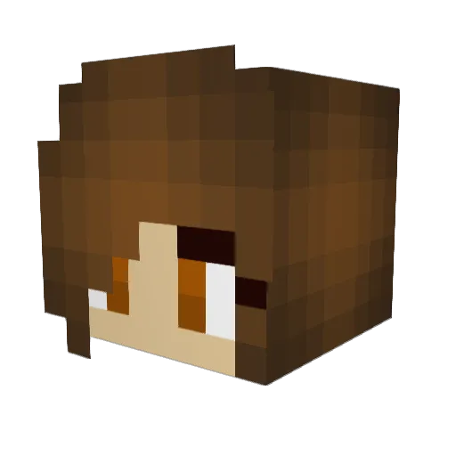 emotionalbllsht Minecraft avatar head, 3D render