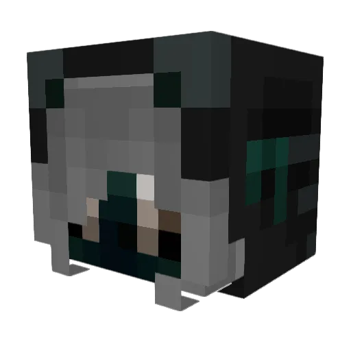 emowrist1 Minecraft avatar head, 3D render