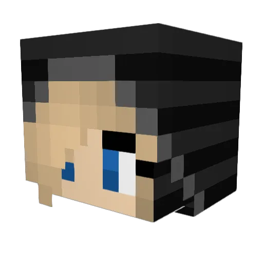 emox17 Minecraft avatar head, 3D render