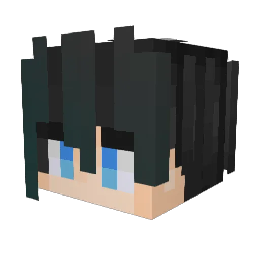 emoxxx12 Minecraft avatar head, 3D render