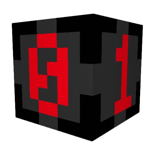 empermal Minecraft avatar head, 3D render
