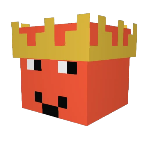 emperor001 Minecraft avatar head, 3D render
