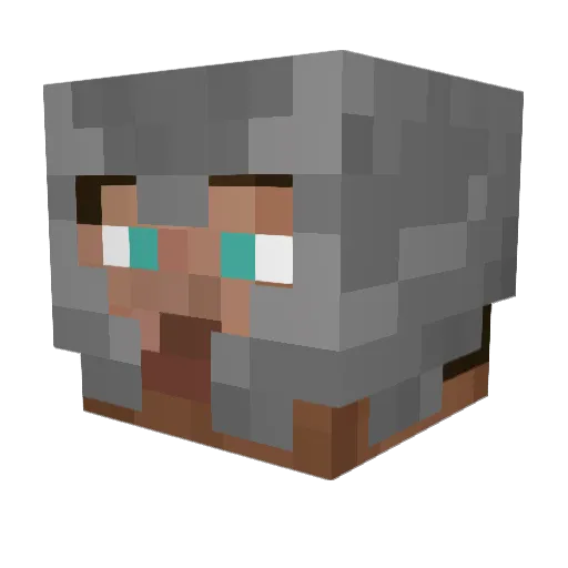 emperor_brick Minecraft avatar head, 3D render
