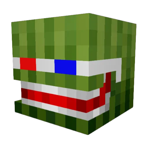 emperor_emrald Minecraft avatar head, 3D render