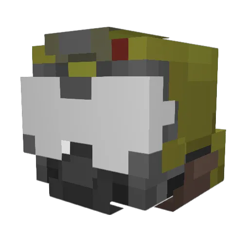 emperorbil Minecraft avatar head, 3D render