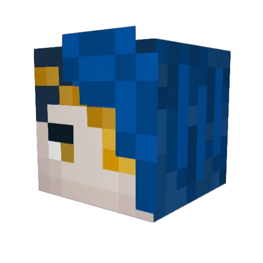 empiUwU Minecraft avatar head, 3D render