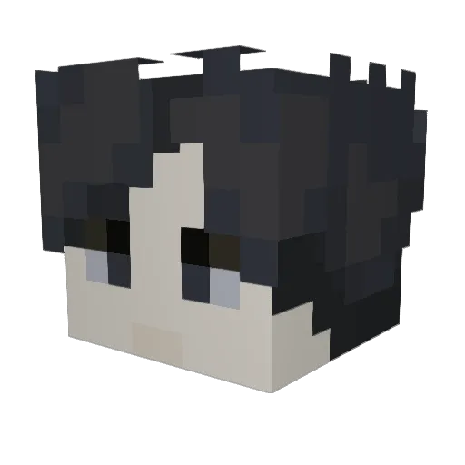 empirecrumbles Minecraft avatar head, 3D render