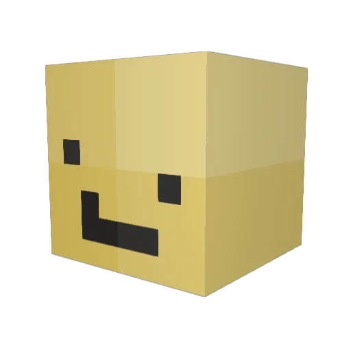 empjee Minecraft avatar head, 3D render