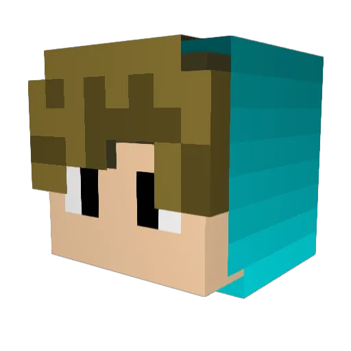 emplyxd Minecraft avatar head, 3D render