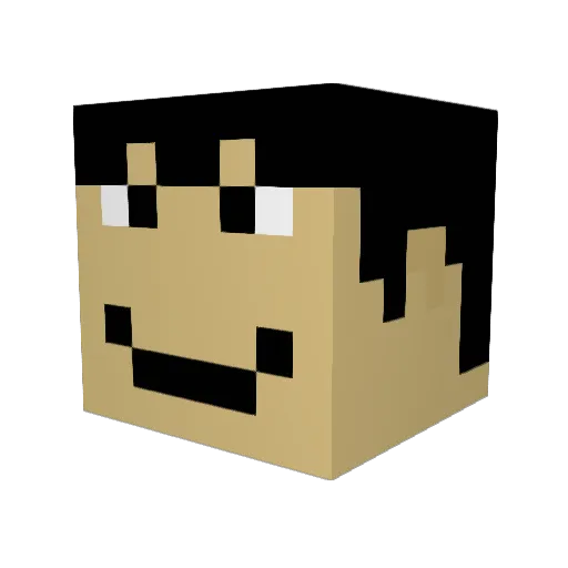 empm4ts Minecraft avatar head, 3D render
