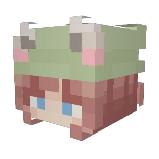 empressluv Minecraft avatar head, 3D render