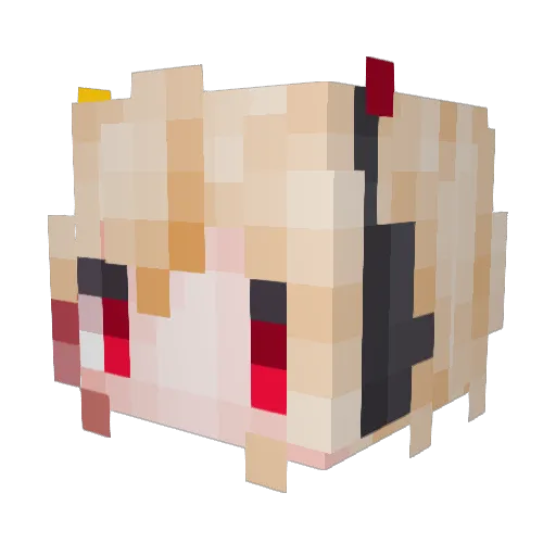 emptybox233 Minecraft avatar head, 3D render