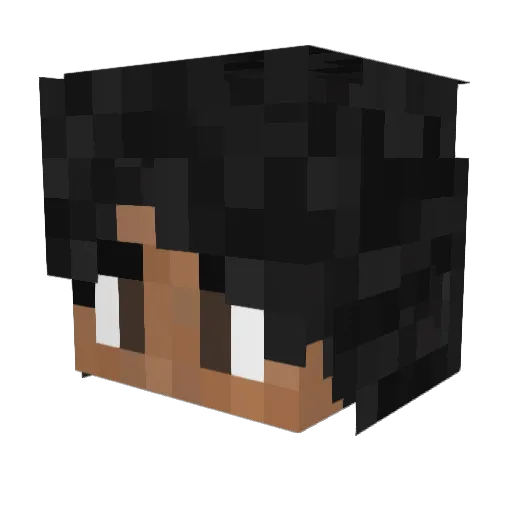 emptyelli Minecraft avatar head, 3D render